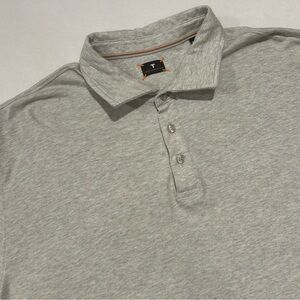 Left Coast Tee Shaped Men’s XXL Gray Short Sleeve Superfine Golf Polo Shirt‎